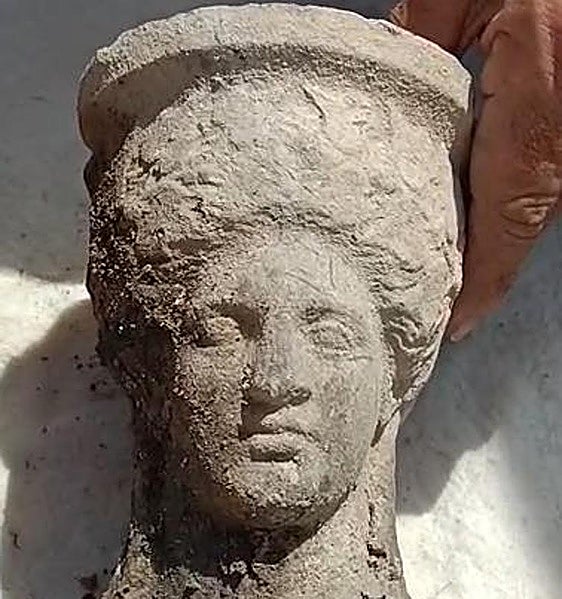 Perfectly preserved incense burner depicting goddess Tanit unearthed in Alicante