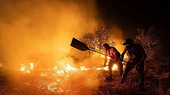 Two Zamora fire fronts brought under control, although the weather forecast for today is unfavourable