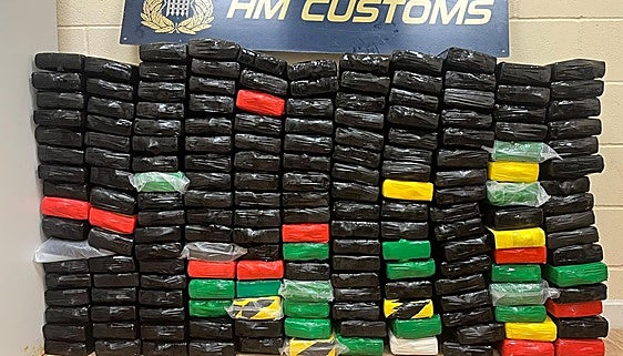 HM Customs seizes more than 240 kilograms of cocaine from commercial vessel in Gibraltar