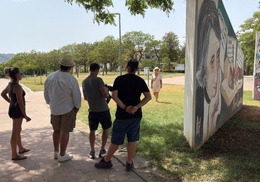 Filming in María Zambrano park