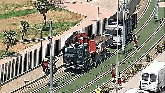 Cables removed from Vélez-Málaga tram network