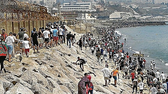 Ceuta receives 191 per cent more migrants, not including the 80,000 who crossed at the end of July
