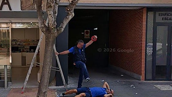 An 'assault' in Murcia captured by a street view camera goes viral on Google Maps