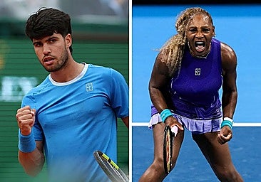 Carlos Alcaraz and Serena Williams.