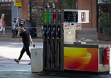 A pump at a Repsol petrol station.