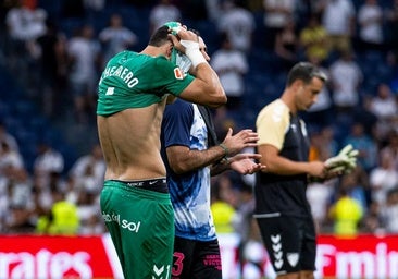 Malaga goalkeeper Alfonso Herrero, who conceded an unfortunate own goal.