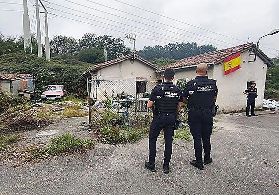 The house where the body was found in Cantabria.
