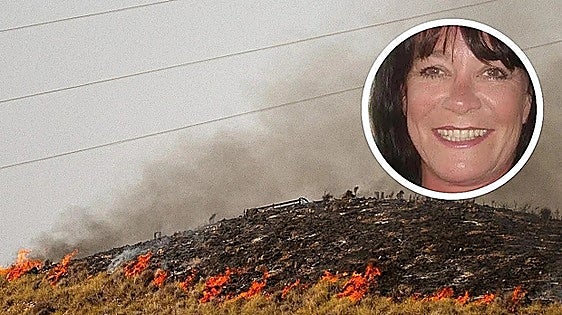 The Los Gallardos fire. Above, Michelle Leake.