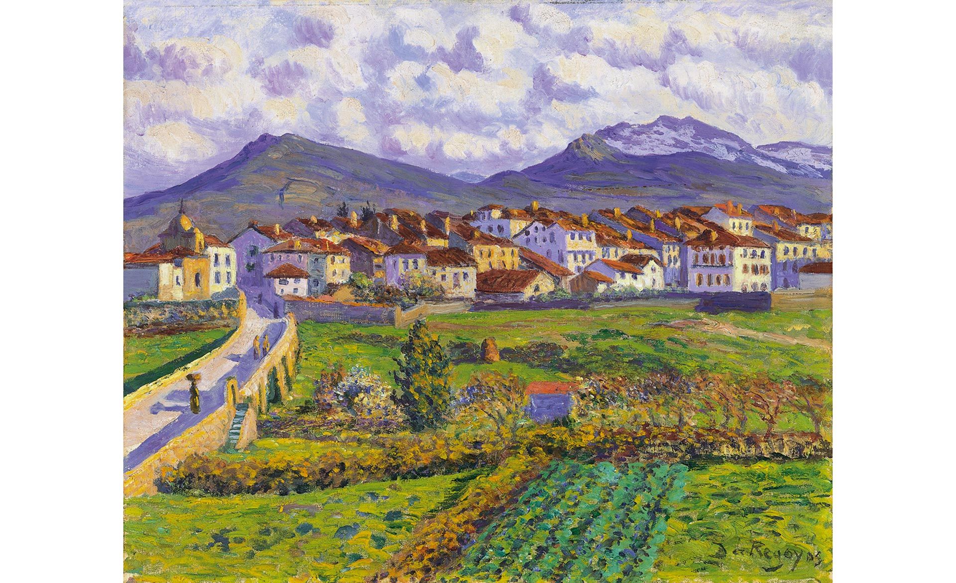 Paisaje de Hernani by Dario de Regoyos. Circa 1900