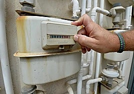 Gas meter.