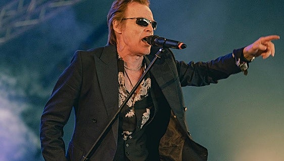 Charismatic vocalist Mark Shaw on stage with his band Then Jerico, who will perform in Malaga next week