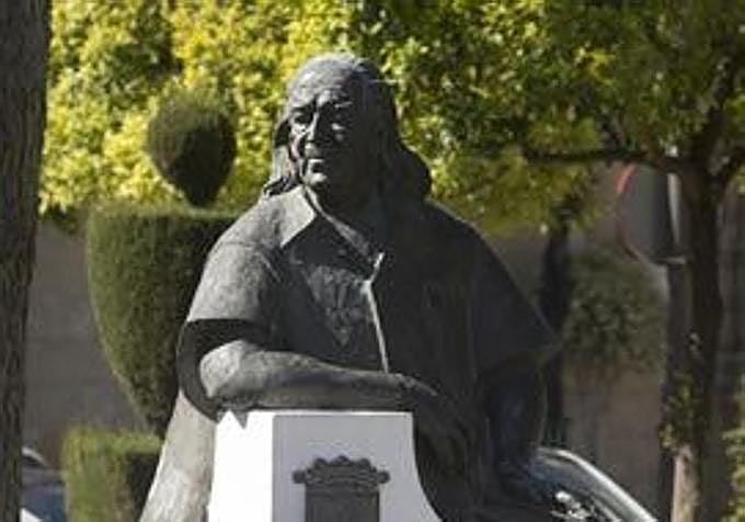 Monument in his hometown