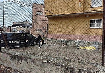 The scene of the crime, on Tuesday, in Lorca.