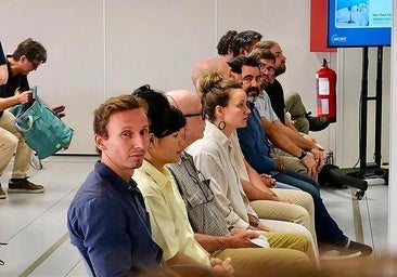 Those acquitted during a session of the trial held in Valencia.