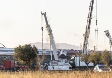 Recovery operations at the crash site