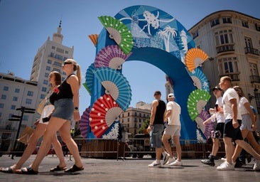 The new entrance to Malaga’s daytime fair, as seen from Calle Larios