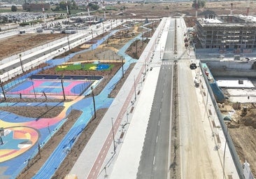 New park at Cortijo Merino, next to the first Neinor Homes building in Malaga.