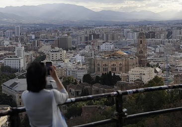 View of Málaga from the La Coracha viewpoint.