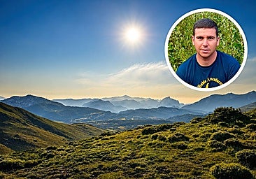 The Babia Biosphere with (inset) Manuel Calvo, a 26-year-old nature enthusiast from Malaga.
