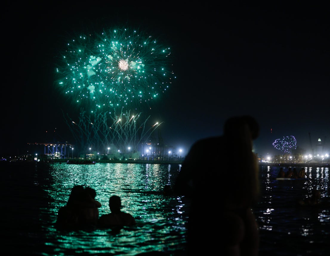 Fireworks and drones signal start of Malaga fair
