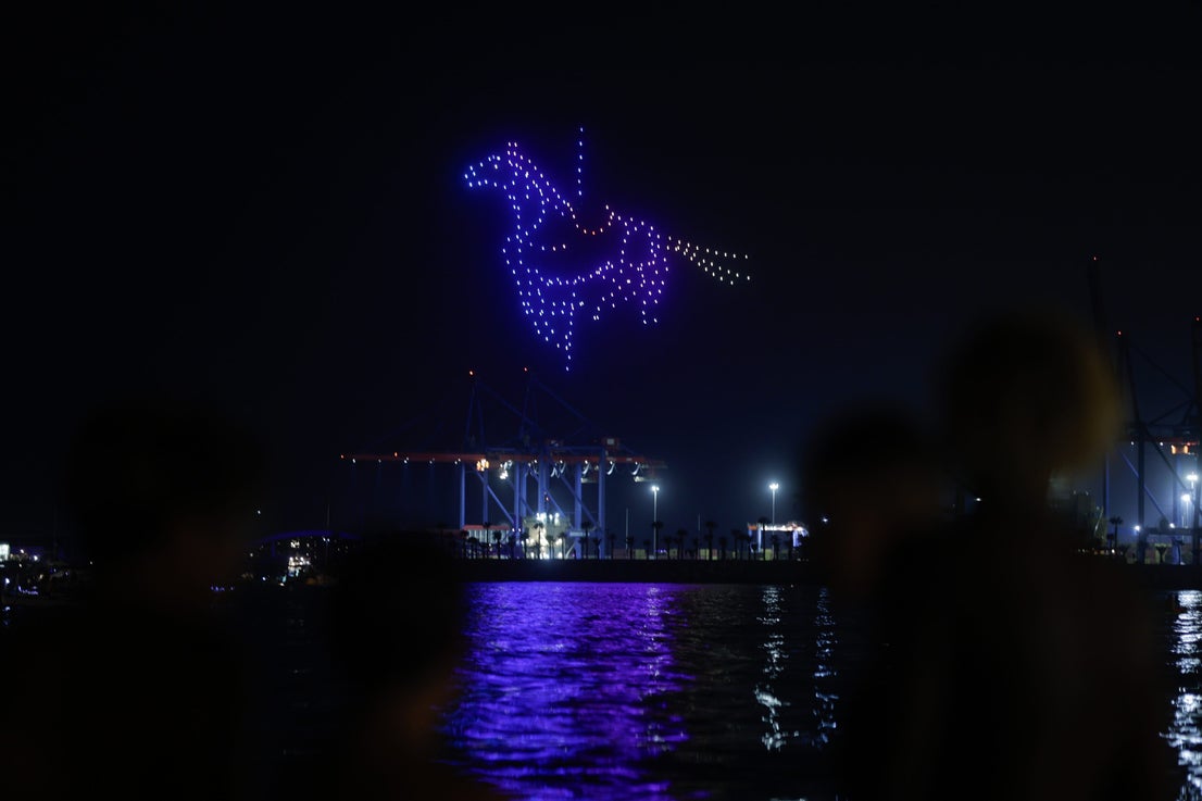 Fireworks and drones signal start of Malaga fair