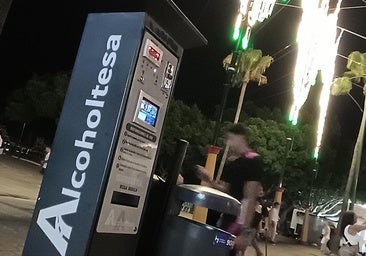 One of the machines installed in the fairground.