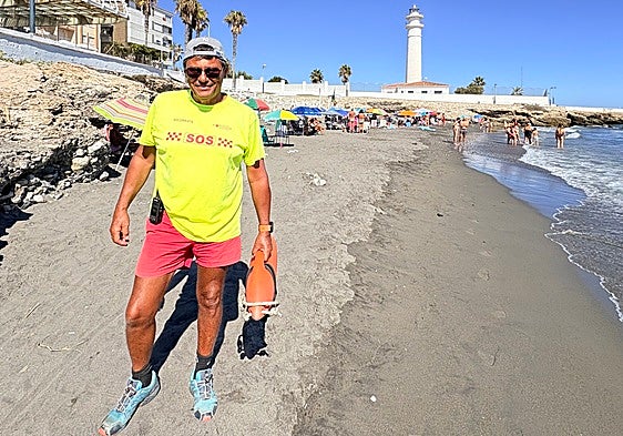 Guillermo Lachica Pando, at his workplace in Torrox.