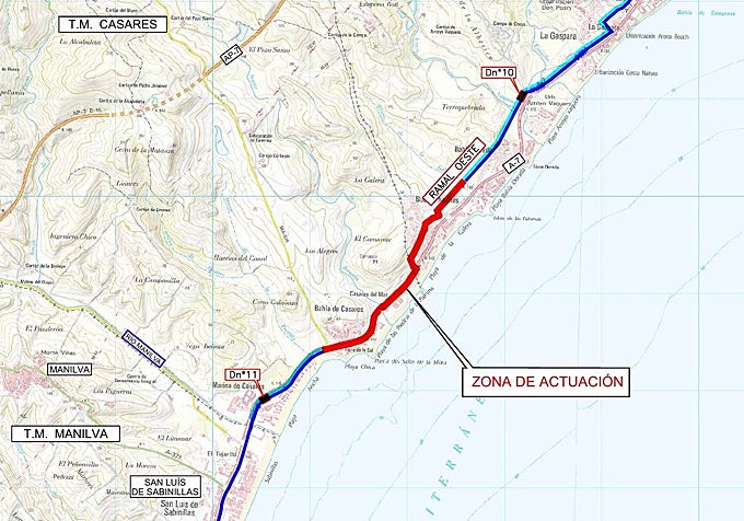 Acosol map of the project area.