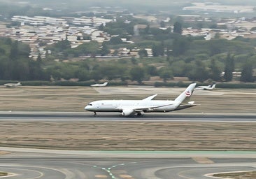 Royal Brunei's B787 at Malaga Airport.