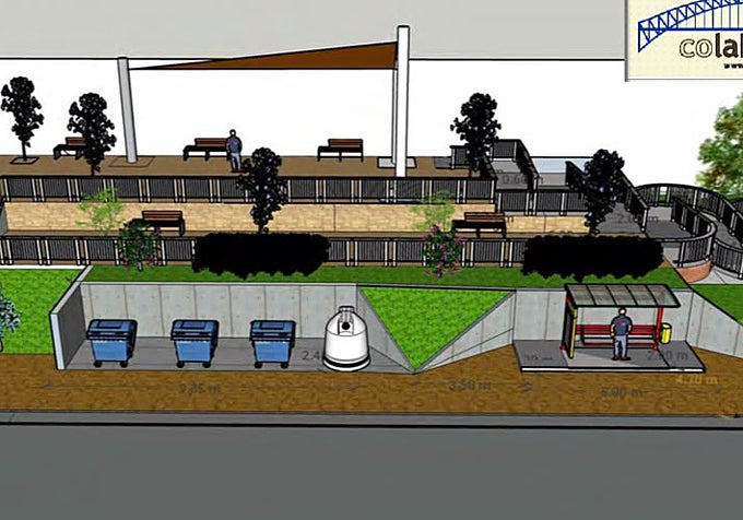 What the area will look like once the work is complete.