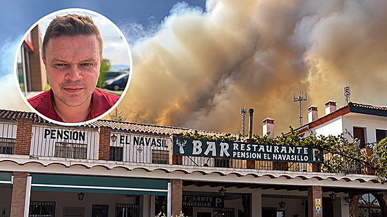 Restaurant owner evacuated in Igualeja fire: “Uncertainty, my heart in my mouth and lots of prayers”