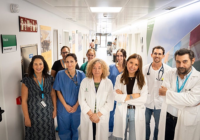 The staff of the haematology and blood transfusion department at Hospital Regional.
