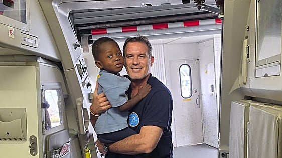 Four-year-old Togolese boy returns home after life-saving heart surgery in Malaga