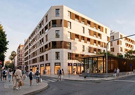 Visualisation of the Perchel project, which the property developer Dazia has begun marketing.