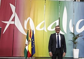 Manuel Gavira, moments before presenting the display at the WTM in London.