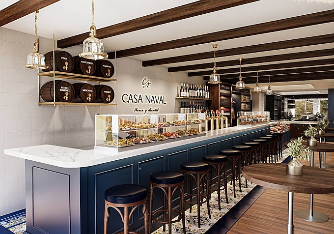 A rendering of the future Casa Naval bar, which is due to open in December.