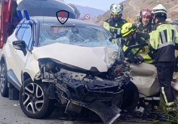Malaga province head-on collision injures one person