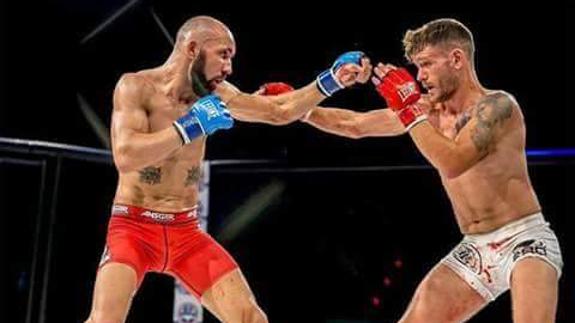 Jay ‘the Mellow Fellow’ Cucciniello (right) knocked Requeijo out in the third round of the fight.