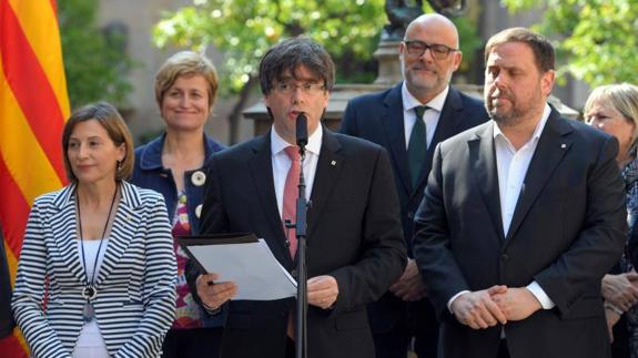 Carles Puigdemont made the announcement on Friday morning.
