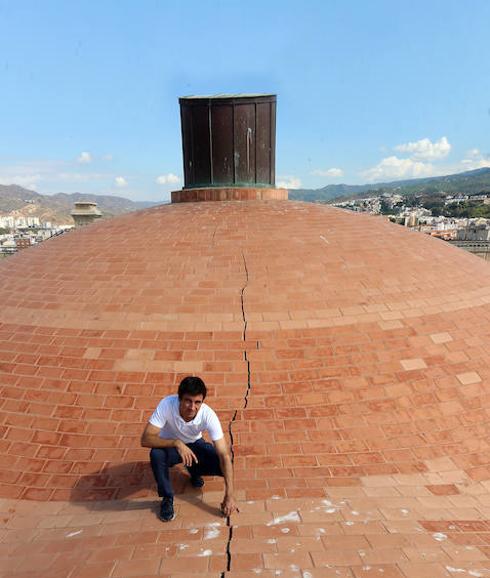 The cathedral roof is cracking up