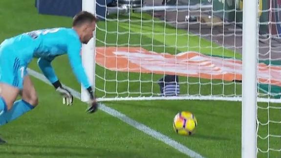 Replays confirmed what everyone knew; the ball crossed the line.