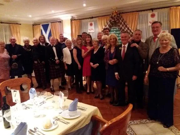 Remembering Robert Burns at last year's charity event.