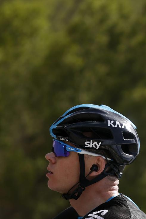 Froome in a recent training session with Sky.