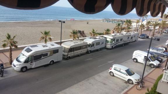 A photo taken of the seafront in Carvajal last week.