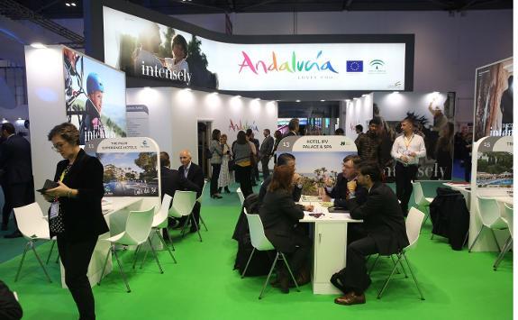 Hundreds of meetings took place at the Andalucía space in the ExCel centre. 