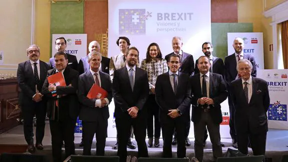Speakers and organisers at the Brexit seminar.