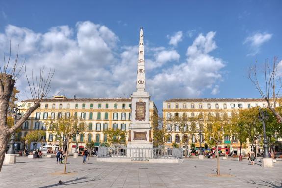 Robert Boyd's name is engraved on this monument to Torrijos and his men in the Plaza de la Merced, Malaga.