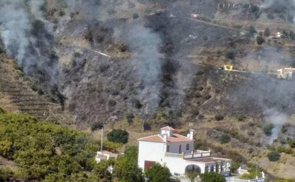 The fire in Torrox. 