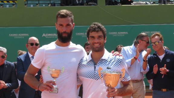 Paire and Andújar, after the final on Sunday.