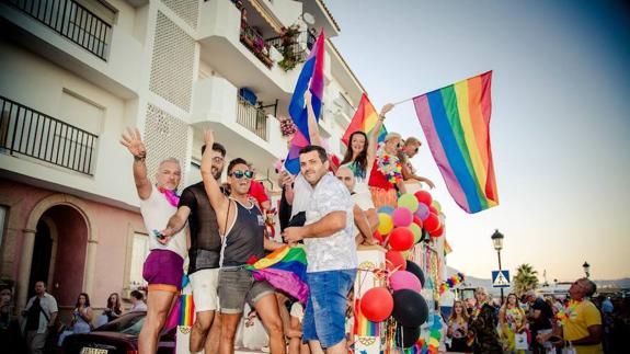 Colourful floats during last year's event.